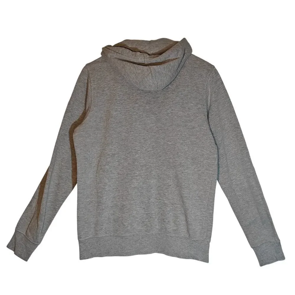 The North Face Gray Logo Hoodie Sweatshirt Mens Small Classic Pullover